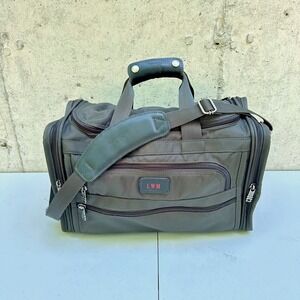 Tumi Duffel Bag Alpha Ballistic Nylon Olive Green Travel Weekender Monogrammed